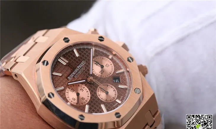 Audemars Piguet Royal Oak Chronograph 26331OR.OO.1220OR.02 OM Factory 1:1 Best Edition Replica Watch Brown Dial